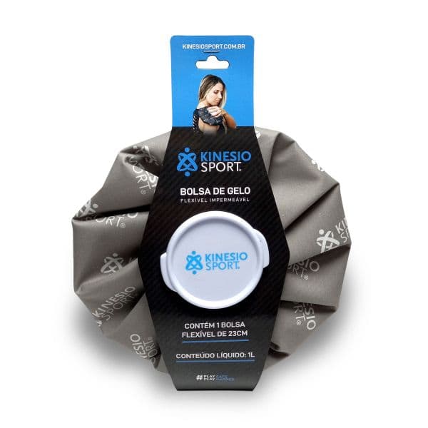 Kinesio Sport Bolsa de Gelo Flexível Cinza