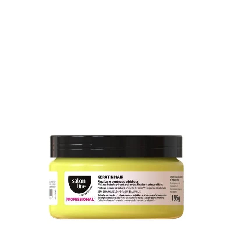 Salon Line Professional Cera Keratin Haior Food para Cabelos com Alisamento 195g