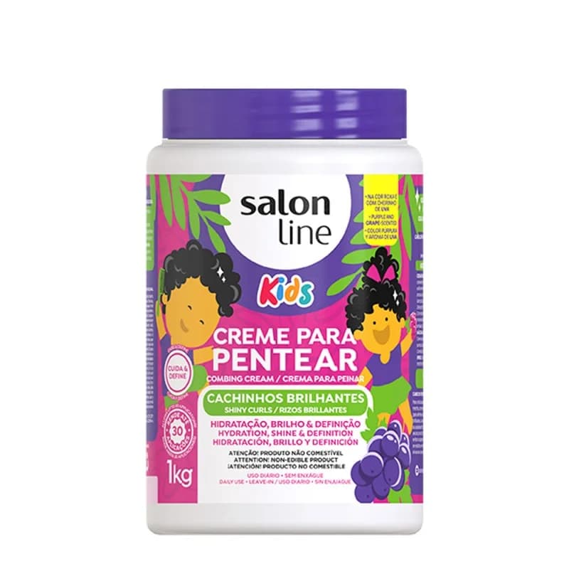 Salon Line Sl Cr Pentear Kids Cachinhos Brilhantes 1KG