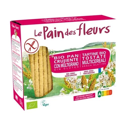 Le Pain des Fleurs Pão Flores Multicereais sem Gluten Bio 150g