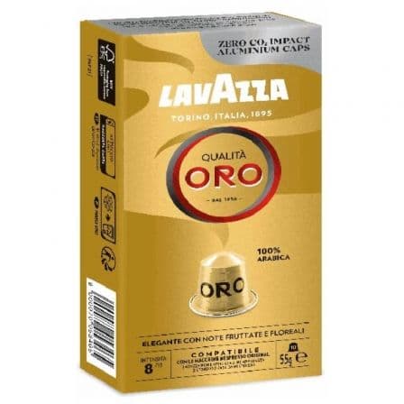 Cápsulas Lavazza Qualitá Oro para Máquinas de Café Nespresso Caixa 10 Unidades