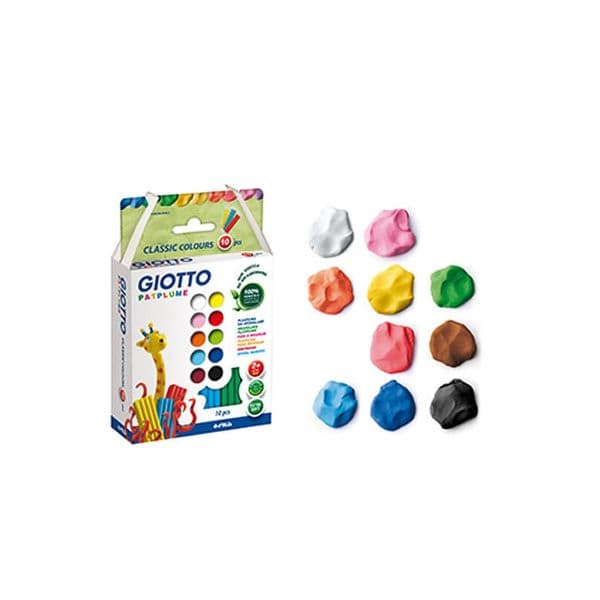 Giotto Plasticina Patplume Conjunto Sortido 10x20gr