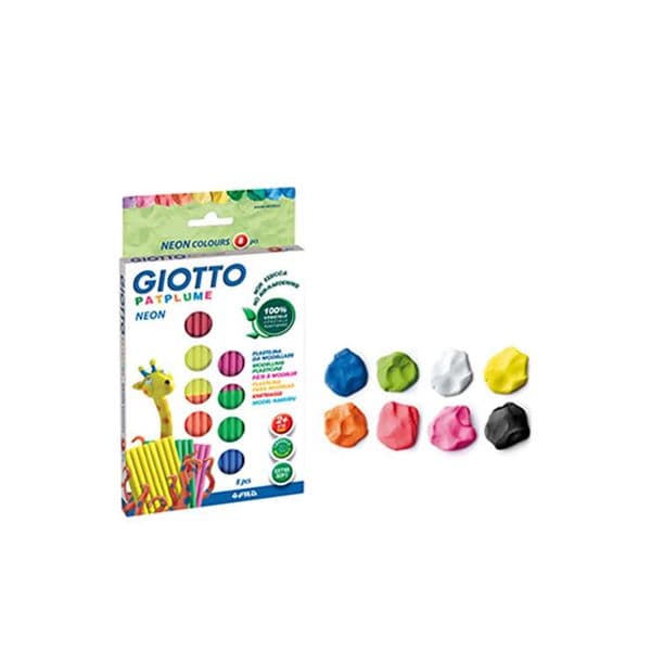 Giotto Plasticina Patplume Conjunto Cores Neon 8x33gr