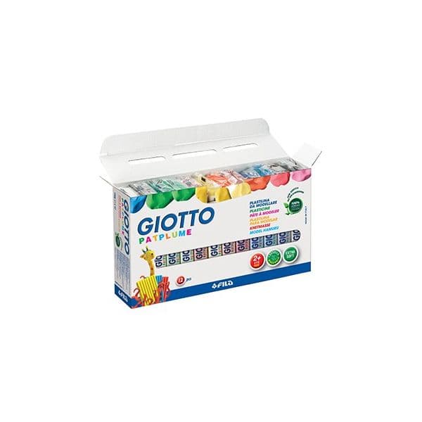 Giotto Plasticina Patplume Conjunto Sortido 12x150gr