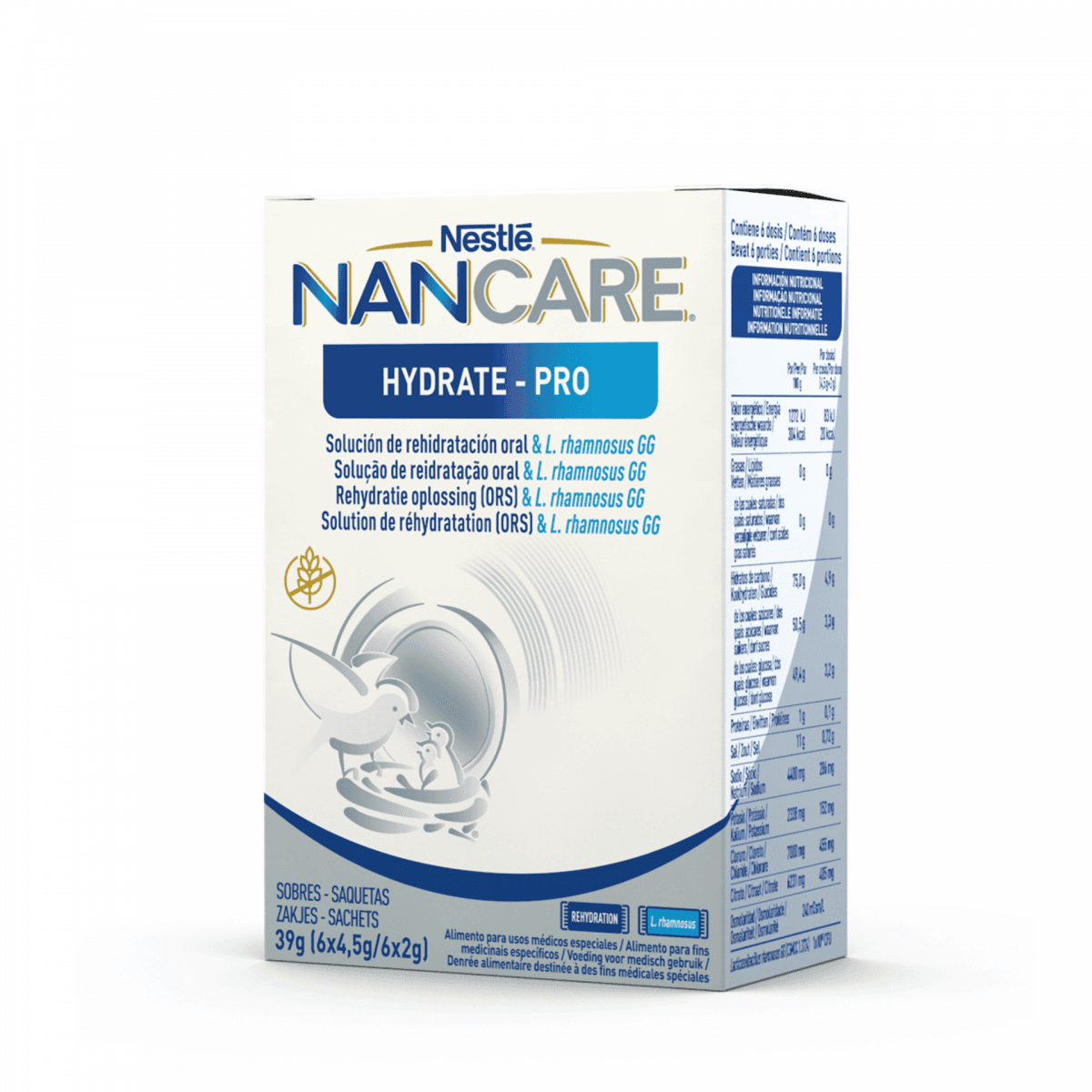 Nestlé Nancare Hydrate Pro Saquetas 6x4,5g + 6x2g