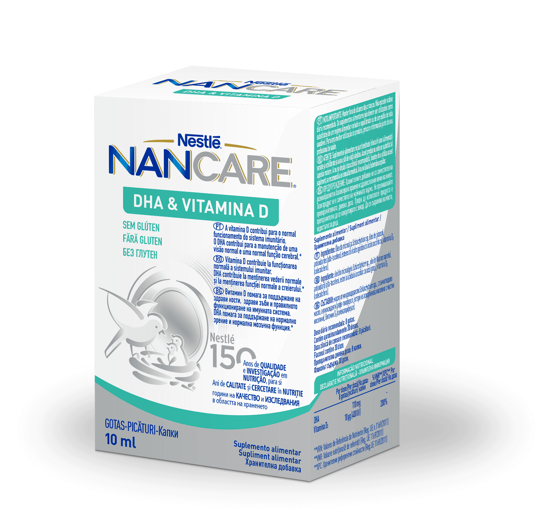 Nestlé Nancare DHA + Vitamina D 10 mL