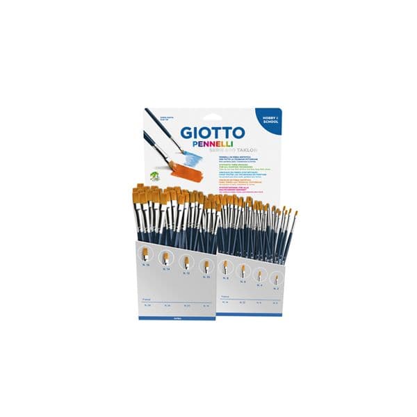 Giotto Expositor 96 Pincéis Art 600 Taklon Ponta Redonda 1 Un.
