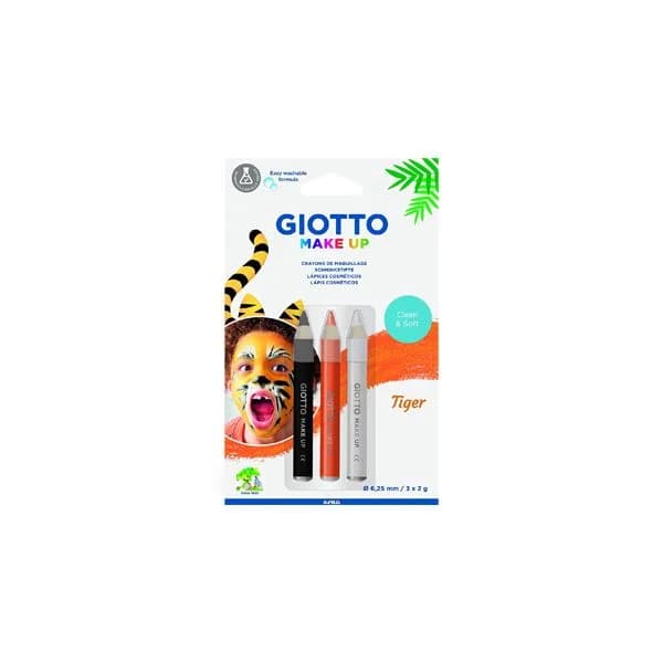 Giotto Lápis Facial Tigre 3 Cores