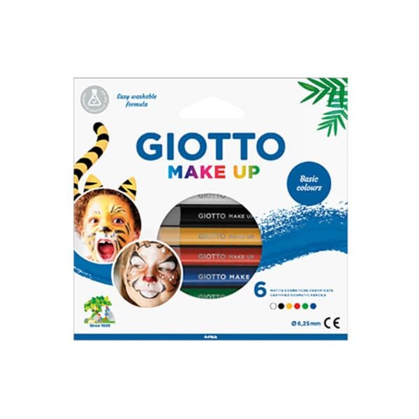 Giotto Lápis Facial Make Up Cores Clássicas 6un