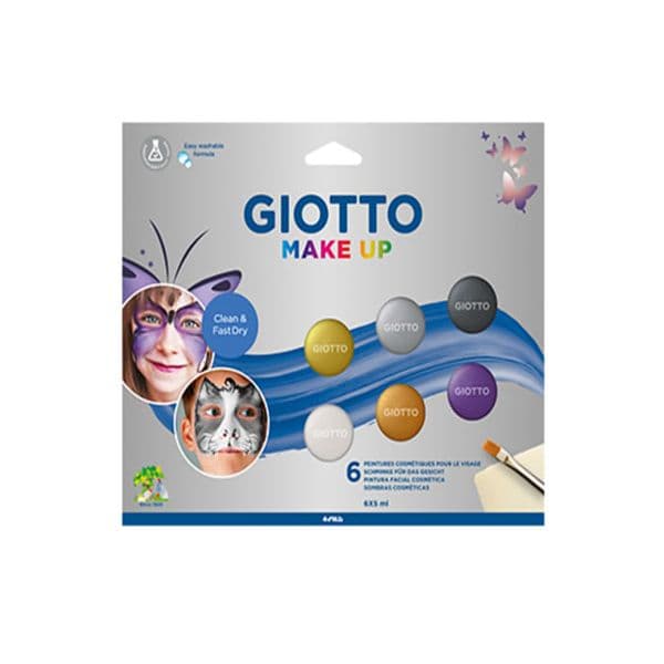 Giotto Pintura Facial Metalizadas com Pincel e Esponja - 160476500