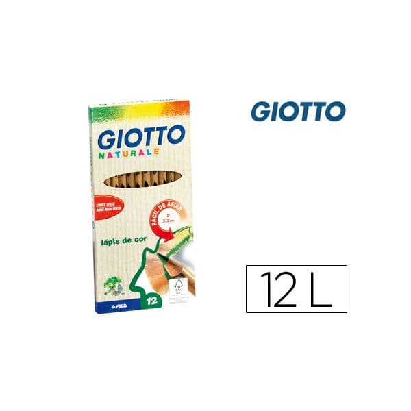 Giotto Lápis de Cor Naturale 12 un. - 210700