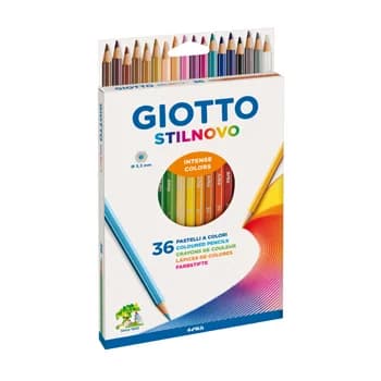 Giotto Lápis de Cor Stilnovo Aguarela 18cm 36 Un.