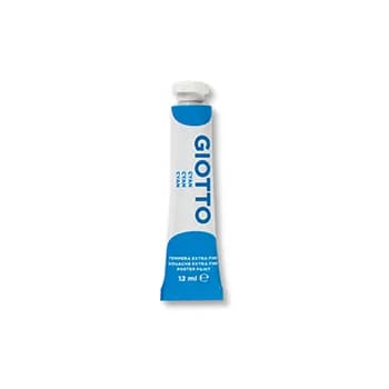 Guache Tubo 12ml Giotto Azul Ciano x 6un