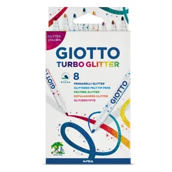 Giotto 8 un. Marcadores Turbo Glitter