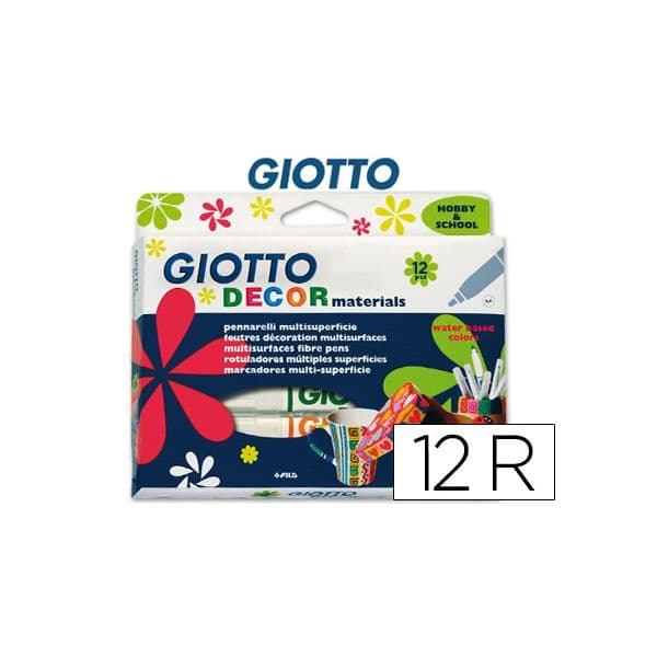 Giotto Marcadores Decor Materials 12 un. - 453400