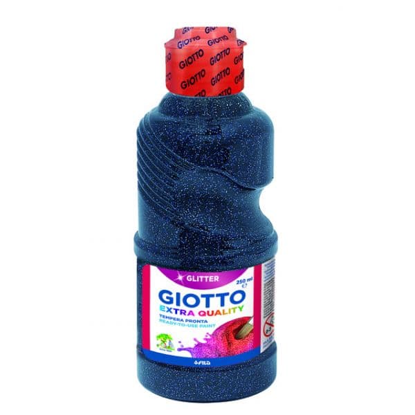 Giotto Guache Líquido Glitter 250ml Azul Escuro