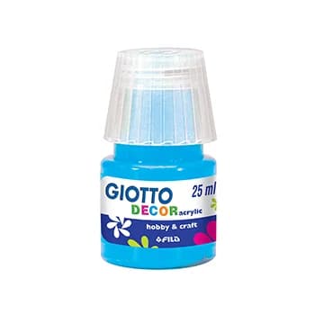 Giotto Guache Líquido Decor Acrilico 25ml Azul Ciano