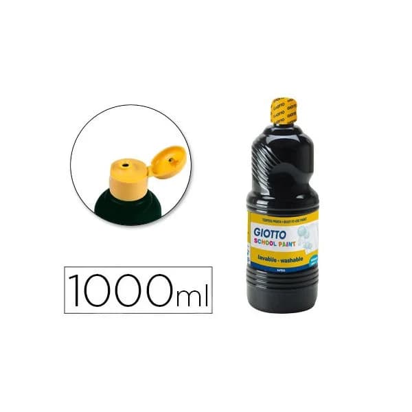 Giotto Guache Lavável 1000 ml Preto