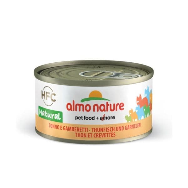 Ração Húmida Almo Nature Hfc Natural Atum & Camarão 70g