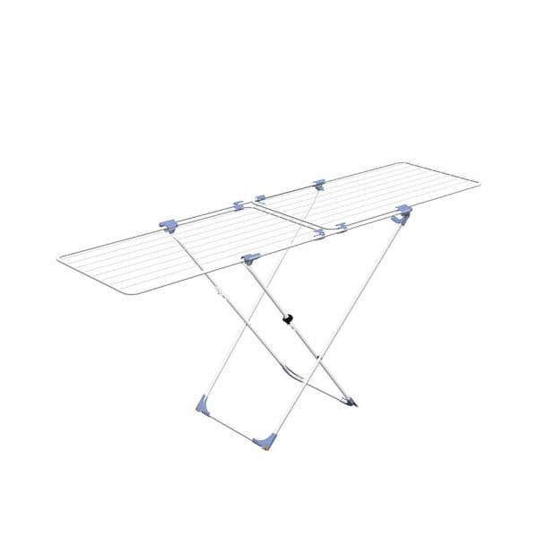 Gimi Estendal Extensível Duo 153847, Aço Inoxidável, Branco, 22m