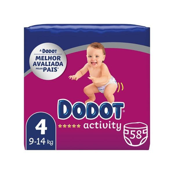 Dodot Fraldas Activity T4 (9-14 kg) 58 un