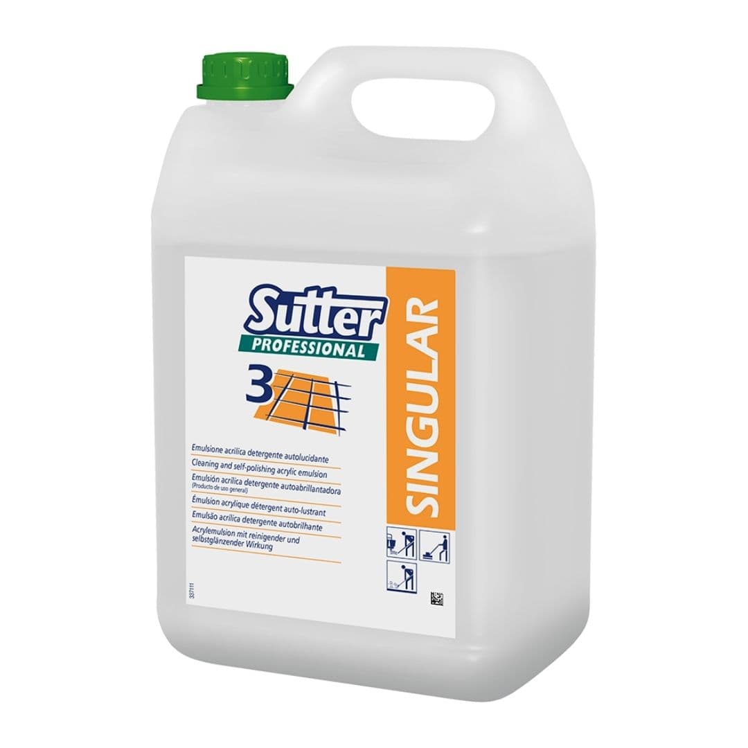 Sutter Singular - Emulsão acrílica detergente para proteção e manutenção de pavimentos porosos 5kg