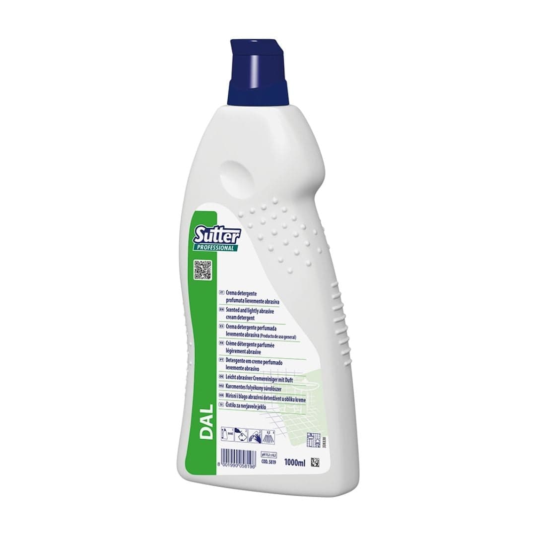 Sutter DAL Creme - Detergente Abrasivo Perfumado para Limpeza de Superfícies de Banho 1L