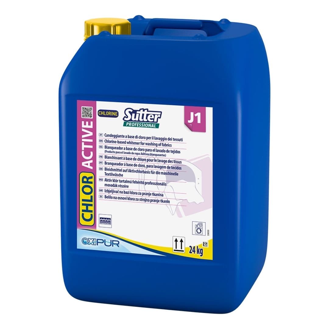 Sutter Chlor Active - Branqueador clorado para lavagem automática de roupa branca 24kg
