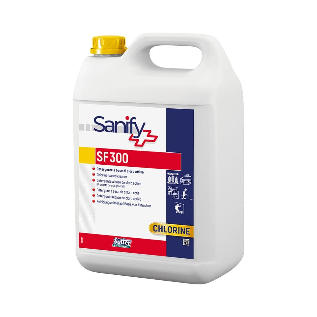 Sutter S.F. 300 - Detergente desinfetante clorado para pavimentos e superfícies alimentares 5kg