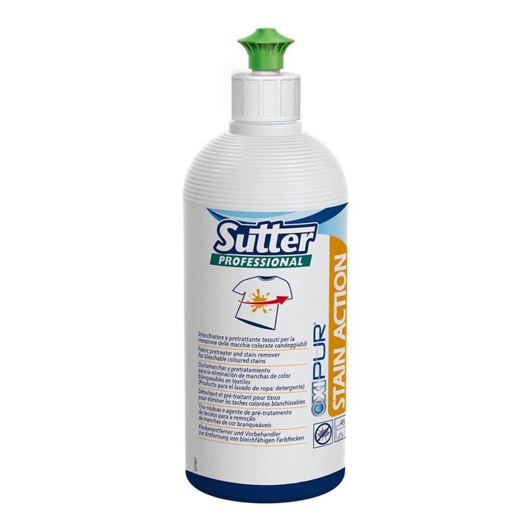 Sutter Stain Action - Tira-Nódoas Pré-Tratamento para Tecidos com Remoção de Manchas Branqueáveis 500ml