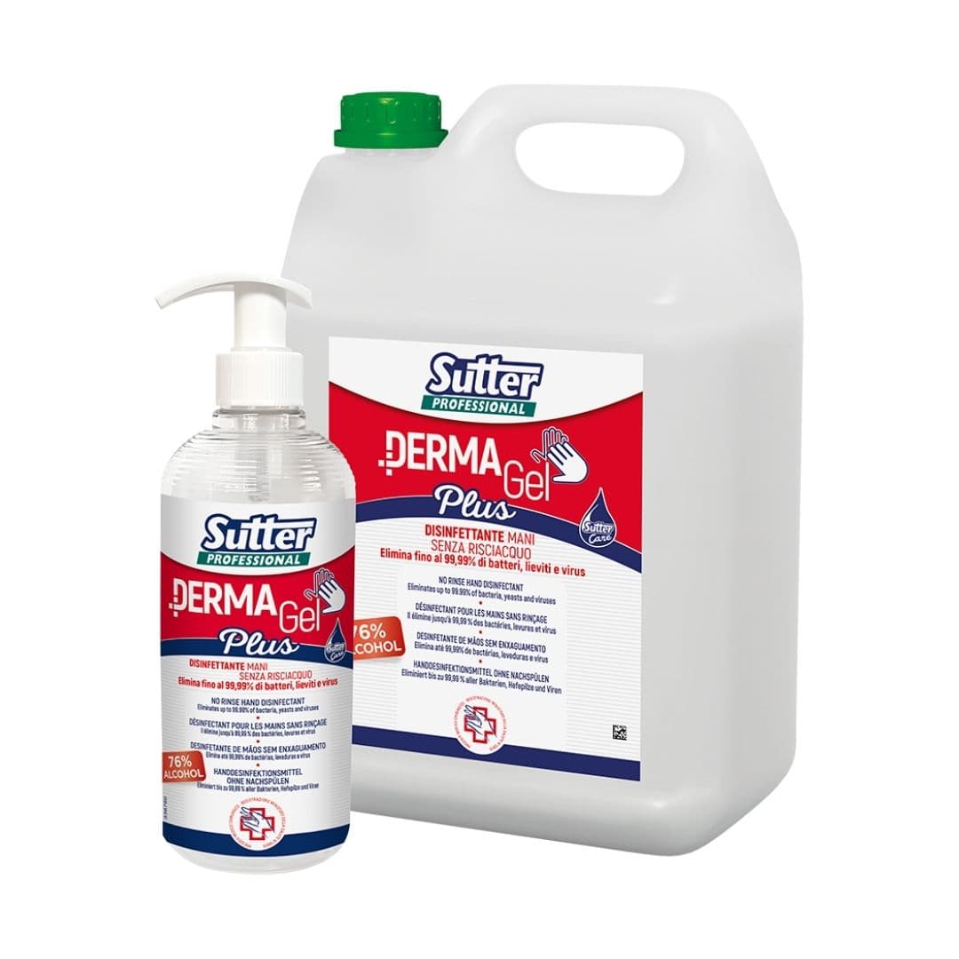 Sutter Dermagel Plus - Gel desinfetante para mãos sem enxaguar