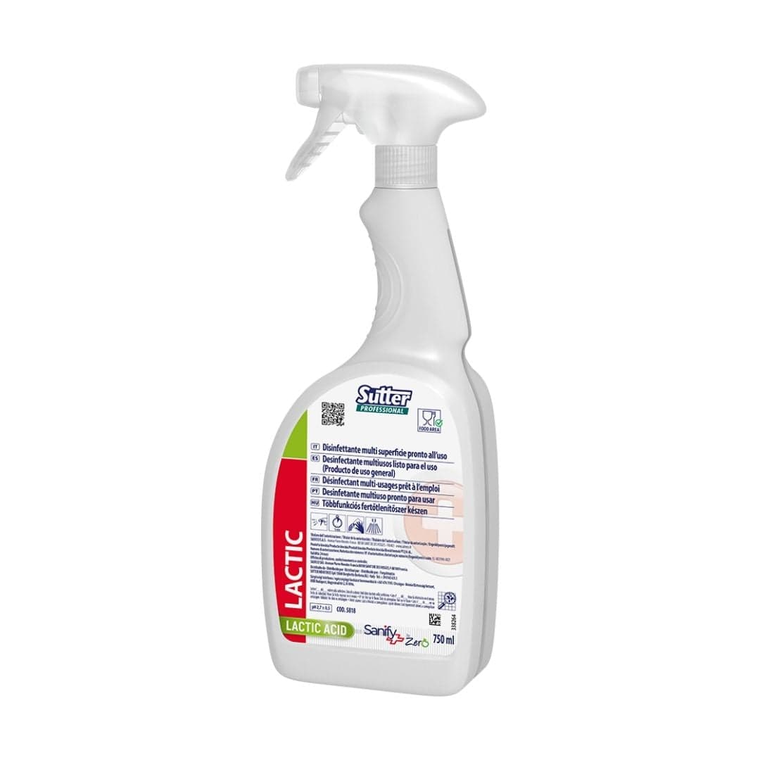 Sutter Lactic - Desinfetante multiusos pronto a usar de base vegetal para superfícies laváveis 750ml