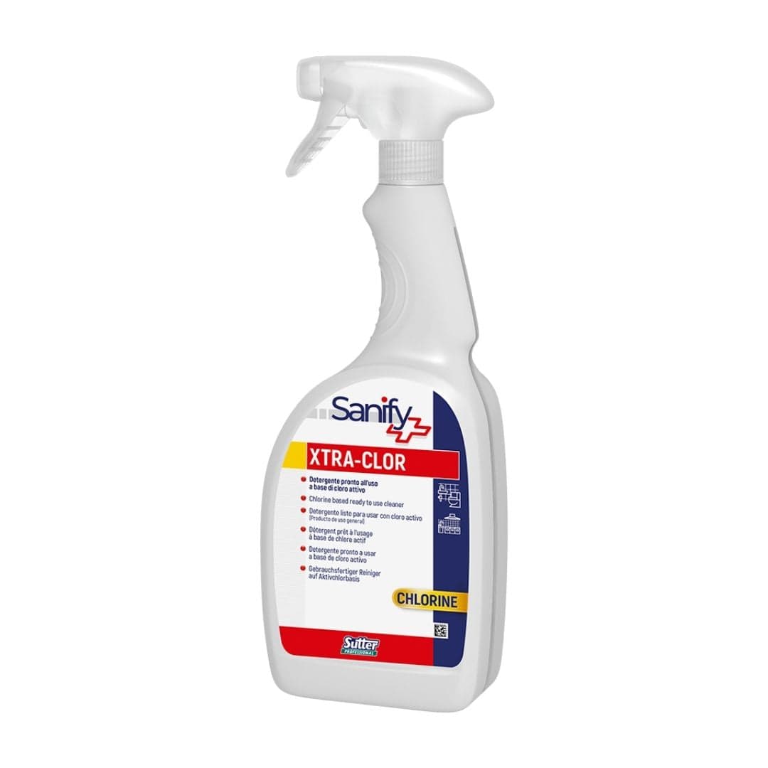Sutter Xtra-Clor - Detergente Higienizante com Cloro Pronto a Usar para Superfícies 750ml