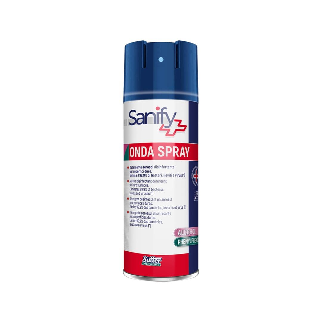 Sutter Onda Spray - Detergente aerossol desinfetante alcoólico para superfícies duras 400ml