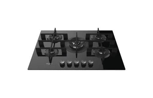 Placa a Gás Whirlpool GOW 7523/NB | 73 cm | 5 Zonas | Preto