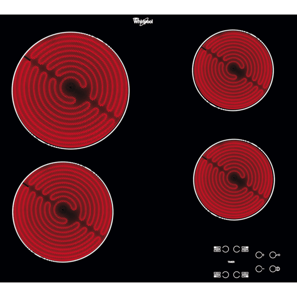 Placa Vitrocerâmica Whirlpool AKT 8090 NE 60cm