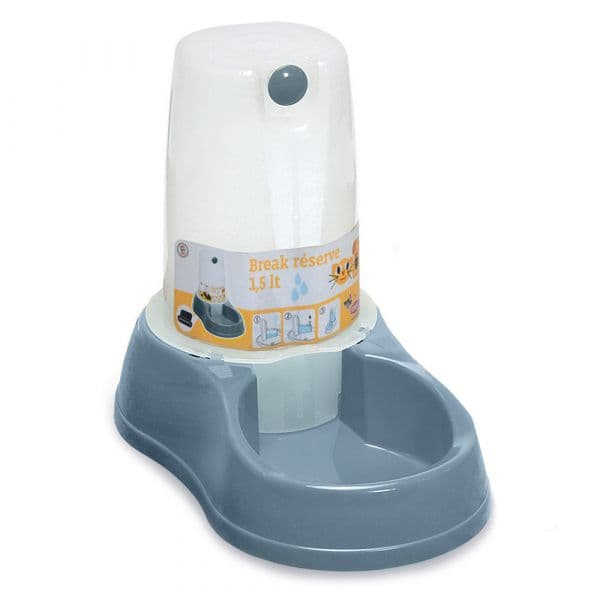 Stefanplast Bebedouro Dispensador Break Reserve Cães & Gatos Azul Claro 1,5 L