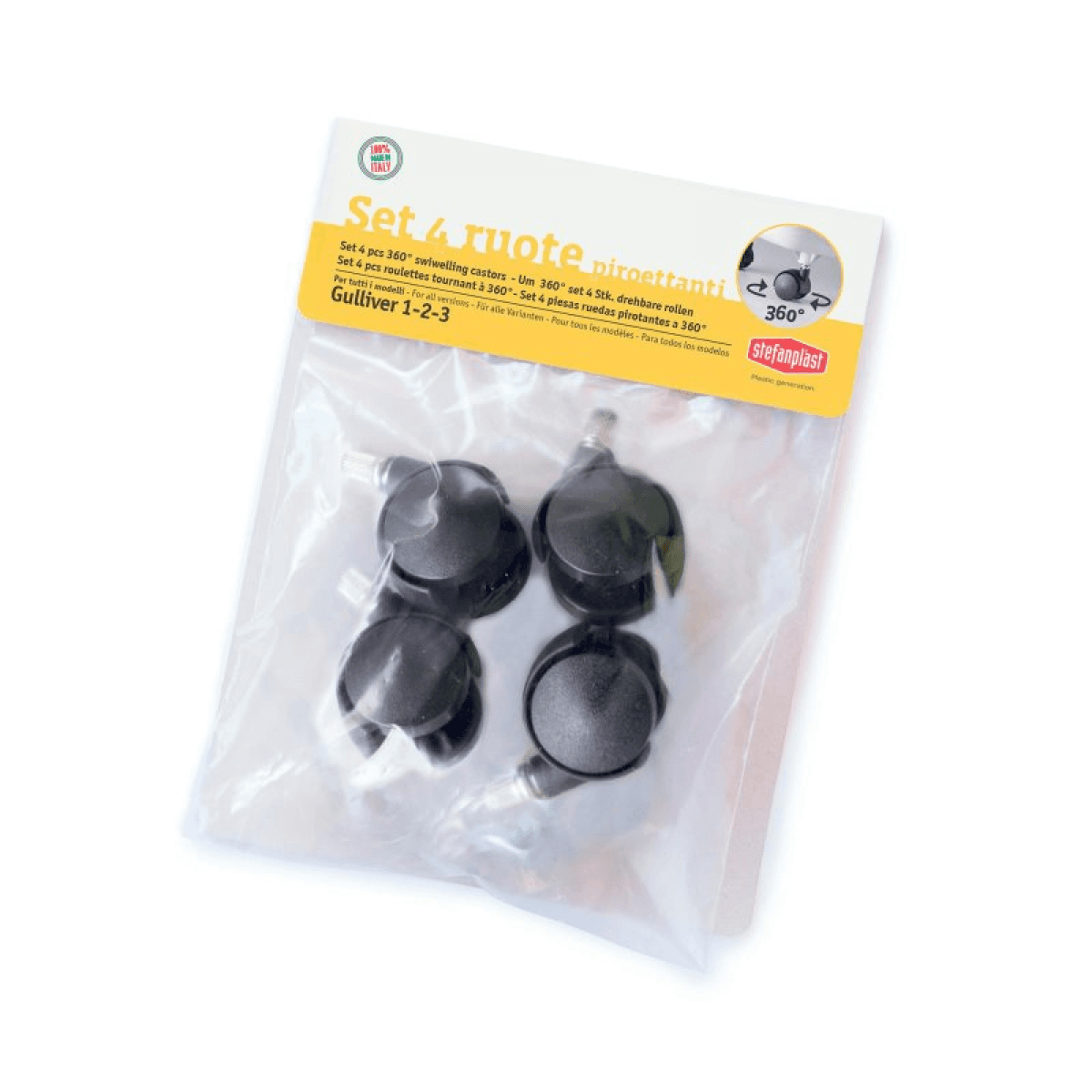 Kerbl Rodas para Transportadora Gulliver e Transportadora Gulliver 1-2-3 Stefanplast
