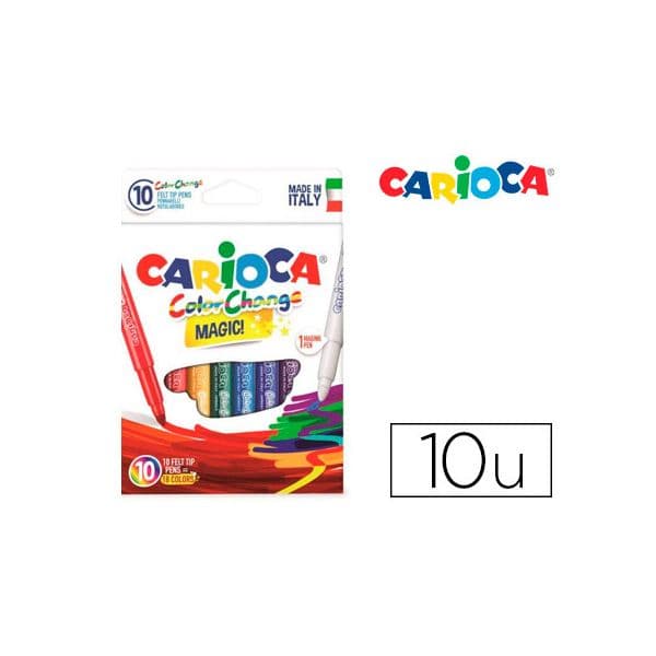 Carioca Marcador Mudanca de Tinta Magica Caixa de 10 Un. Sortido - OFF150283CE
