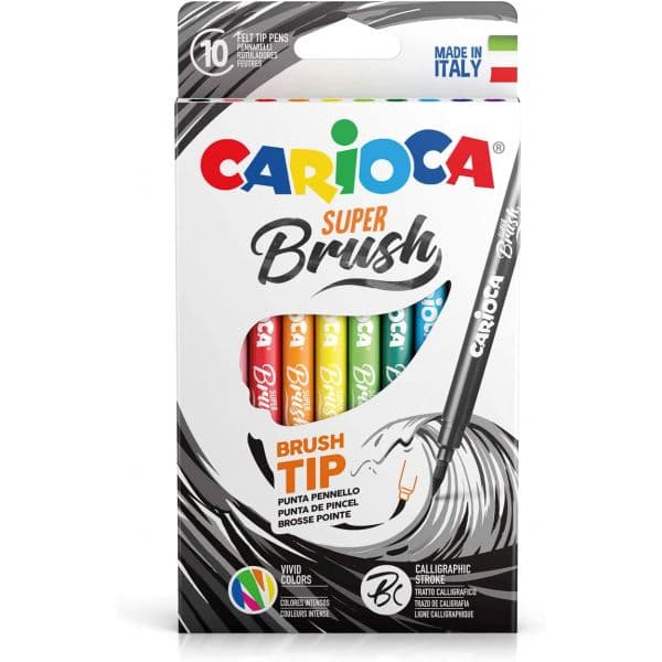Carioca Marcadores Ponta de Pincel / Brush Pen 10 Un. - 42937