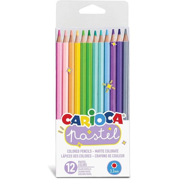 Carioca Lápis de Cor Tons Pastel 12 un.