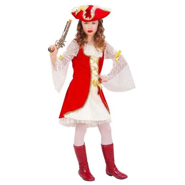 Widmann Fato Capitã Pirata Tamanho 5-7 Anos