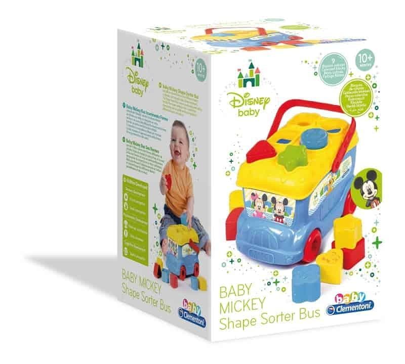 Clementoni Mickey, Autocarro Formas e Cores - 14395