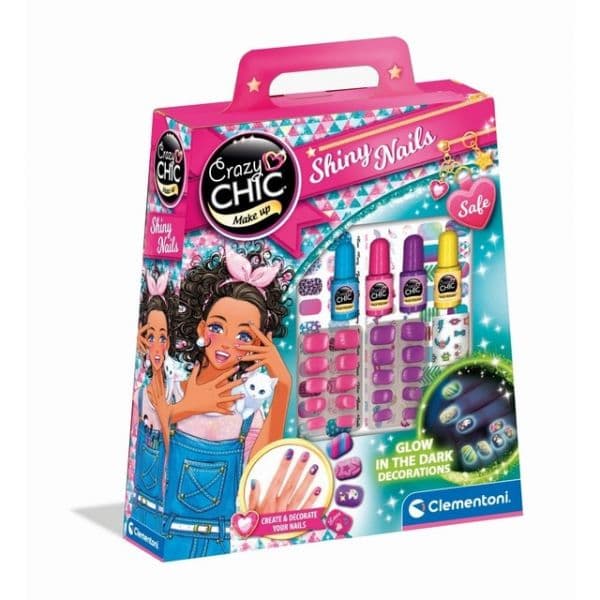 Clementoni Crazy Chic: Unhas Brilham no Escuro