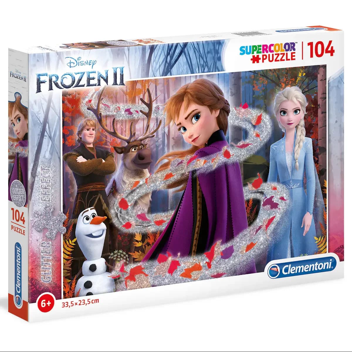Puzzle Glitter 104 pçs - Frozen II