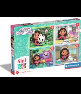 Clementoni Gabby's Doll House Puzzle 4 em 1 Casa da Gabby - CL21524