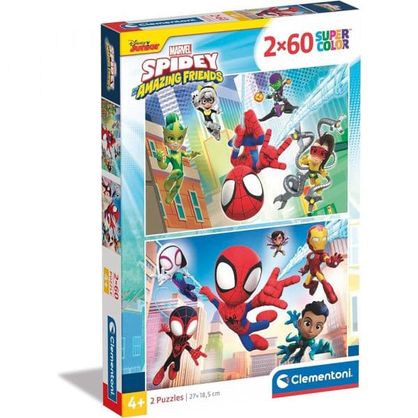 Clementoni Puzzle Spidey & His Amazing Friends 2x60 Peças