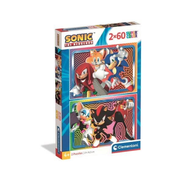 Clementoni Puzzle 2x60 Peças Sonic