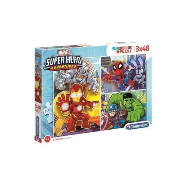 Clementoni Puzzle Maxi Superhero Marvel 3x48pzs - 8005125252480