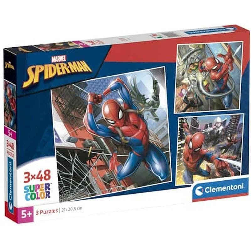 Clementoni Puzzle Quadrado 3X48 peças: Marvel Homem Aranha